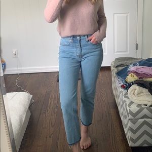 LEVI’S HIGH WAISTED CROPPED WEDGIE STRAIGHT JEANS